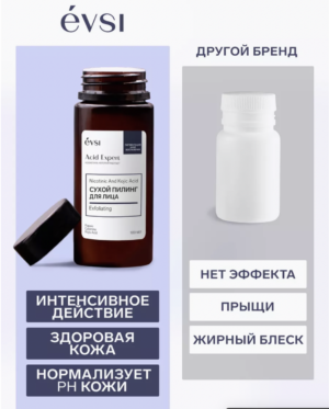 Пилинг для лица сухой Nicotinic and Kojic acid, 100мл EVSI — изображение 3